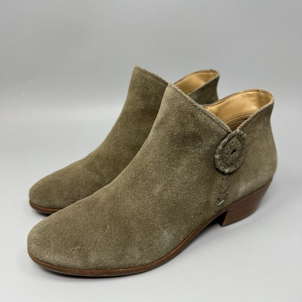 Jack Rogers Womens Peyton Ankle Booties Brown Leather Upper Side Zipper Size 6.5 - Picture 2 of 9